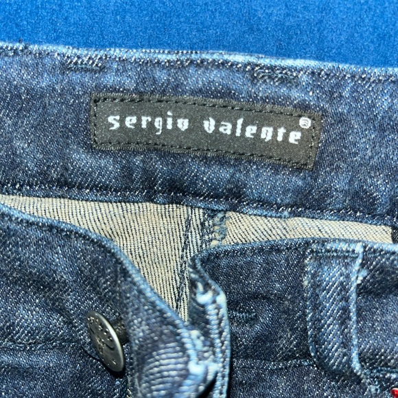 Sergio Valente rhinestone detailed straight leg jeans - Picture 5 of 14
